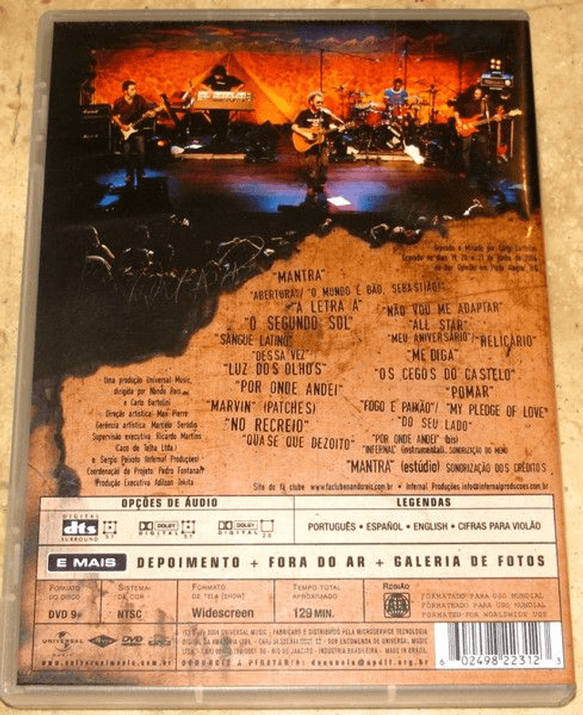 Dvd Nando Reis & Os Infernais (mtv Ao Vivo)