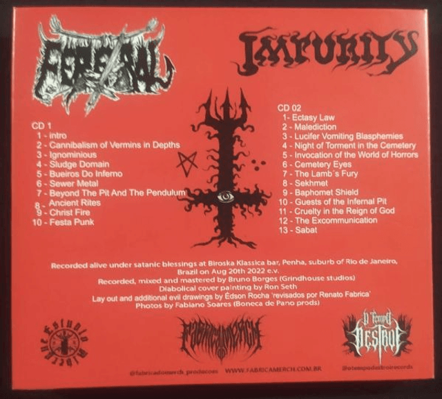 FERETRAL/ IMPURITY – Vomiting Blasphemies Over Redeemer’s Head 